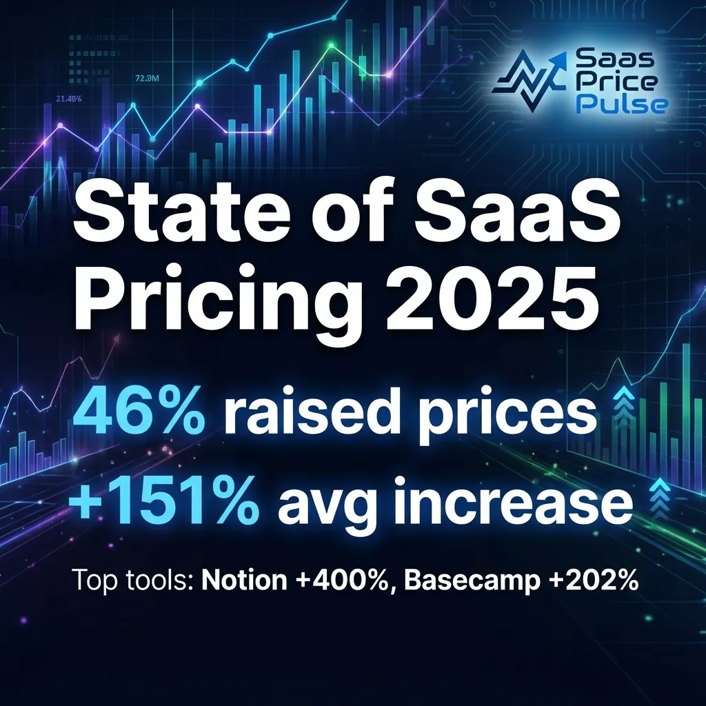 State of SaaS Pricing Q1 2026: Figma +433%, 34% of Tools Raised Prices